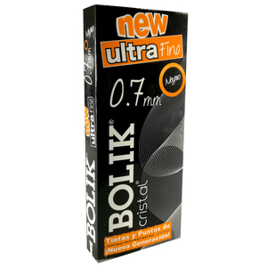 BOLIGRAFO BOLIK ULTRA FINO CAJILLA DE 12 UNIDADES COLOR NEGRO BOLIGRAFO BOLIK ULTRA FINO CAJILLA DE 12 UNIDADES COLOR NEGRO