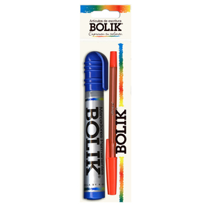 MARCADOR PERMANENTE BOLIK AZUL 1PACK +1GRATIS