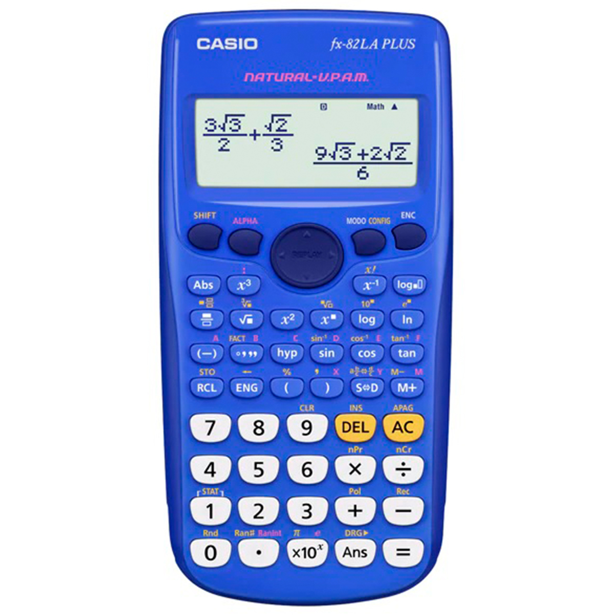 CALCULADORA CASIO CIENTIFICA FX-82LAPLUS-BU