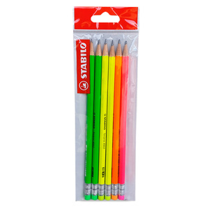 LAPIZ STABILO NEON HB 6PK LAPIZ STABILO NEON HB 6PK