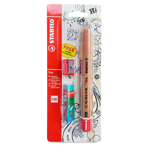 LAPIZ STABILO TRIO YUMBO 3PK