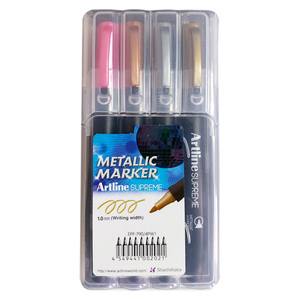 ESTUCHE MARCADOR METALICOS ARTLINE SUPREME 4PK