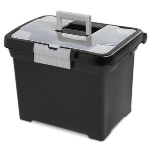 CAJA PLASTICA PORTATIL PARA ARCHIVAR C/T Y AGARRADERA CAJA PLASTICA PORTATIL PARA ARCHIVAR C/T Y AGARRADERA