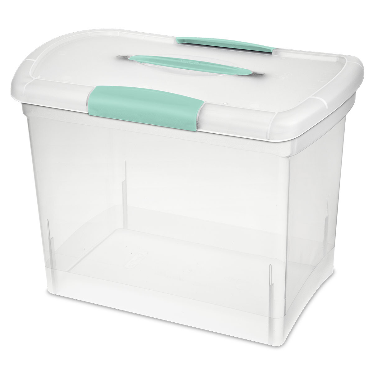 CAJA PLASTICA PORTATIL PARA ARCHIVO PERSONAL C/T