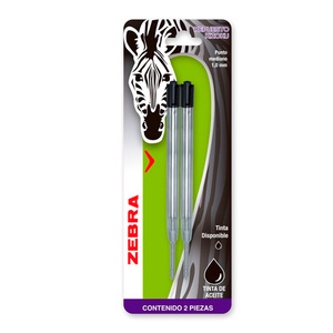 REPUESTO TINTA ZEBRA 2U (BASE ACEITE, 1.0 MM )