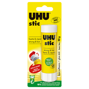 BARRA DE PEGAMENTO UHU 40G BARRA DE PEGAMENTO UHU 40G