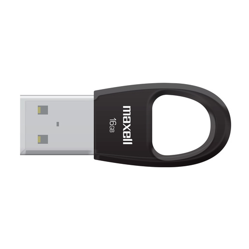 MEMORIA MAXELL USB TIPO LLAVERO 16 GB NEGRO USBK-16 BLACK