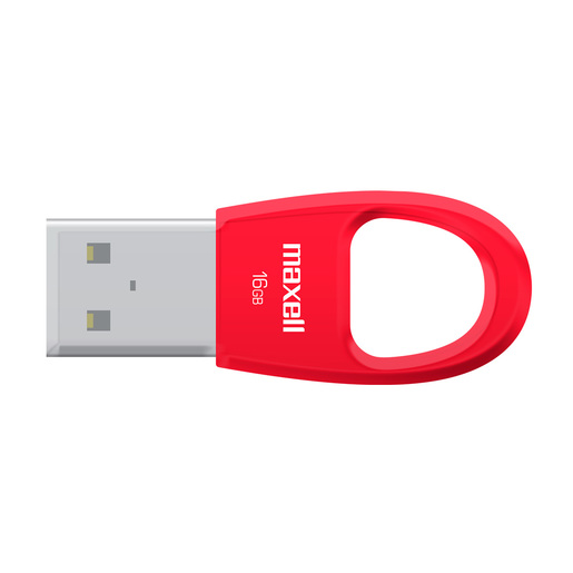MEMORIA MAXELL USB TIPO LLAVERO 16 GB ROJO USBK-16 RED