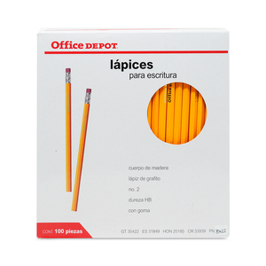 LAPIZ DE GRAFITO MINA NO.2 HB HEXAGONAL 100U LAPIZ DE GRAFITO MINA NO.2 HB HEXAGONAL 100U