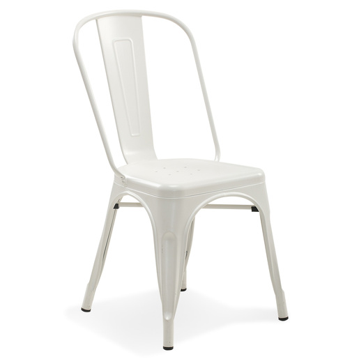 SILLA DE ESPERA DE METAL COLOR BLANCO 4TUNE
