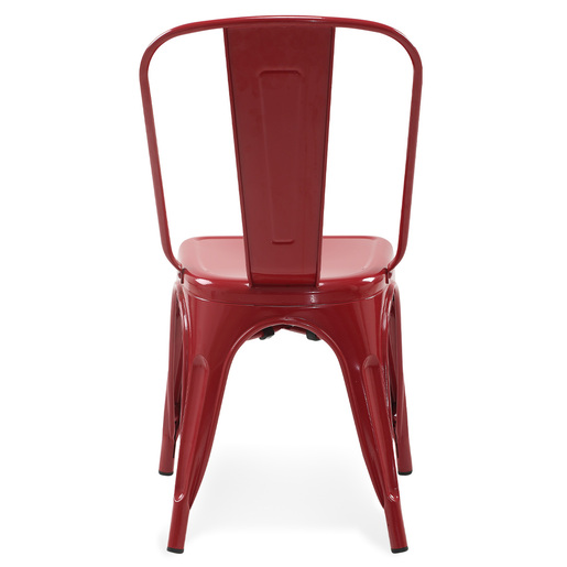 SILLA DE ESPERA DE METAL COLOR ROJO 4TUNE