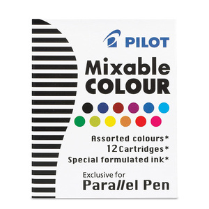 CARTUCHOS  PARA PLUMA CALIGRAFICA 12 COLORES SURTIDOS CARTUCHOS  PARA PLUMA CALIGRAFICA 12 COLORES SURTIDOS