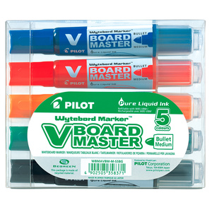 SET 5 MARCADORES DE PIZARRA PILOT V-BOARD MASTER SET 5 MARCADORES DE PIZARRA PILOT V-BOARD MASTER