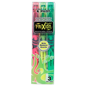 MARCATEXTOS PILOT FRIXION LIGHT NEON 3U MARCATEXTOS PILOT FRIXION LIGHT NEON 3U