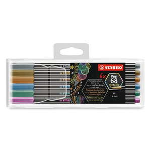 MARCADOR STABILO PEN 68 METALICOS 6U MARCADOR STABILO PEN 68 METALICOS 6U