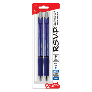 BOLIGRAFO DE ACEITE PENTEL AZUL 0.7MM 2U