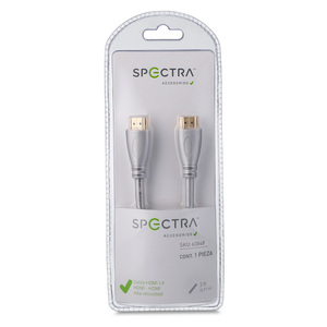 CABLE HDMI A HDMI PLATA 3 PIES (0.91 METRO) CABLE HDMI A HDMI PLATA 3 PIES (0.91 METRO)