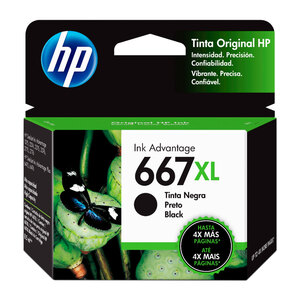 CARTUCHO DE TINTA HP 667XL NEGRA ORIGINAL 