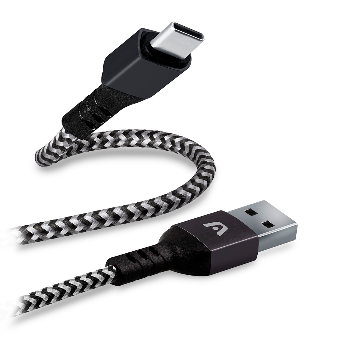 CABLE ARGOM TYPE-C NYLON WHITE