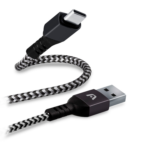 CABLE ARGOM TYPE-C NYLON WHITE