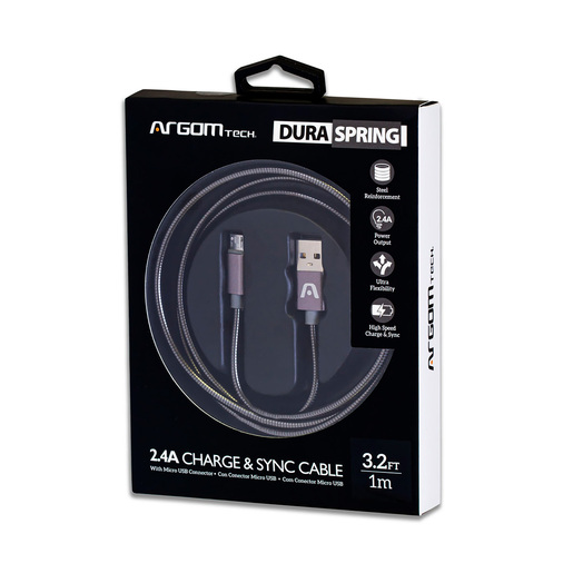 CABLE ARGOM MICRO USB METAL