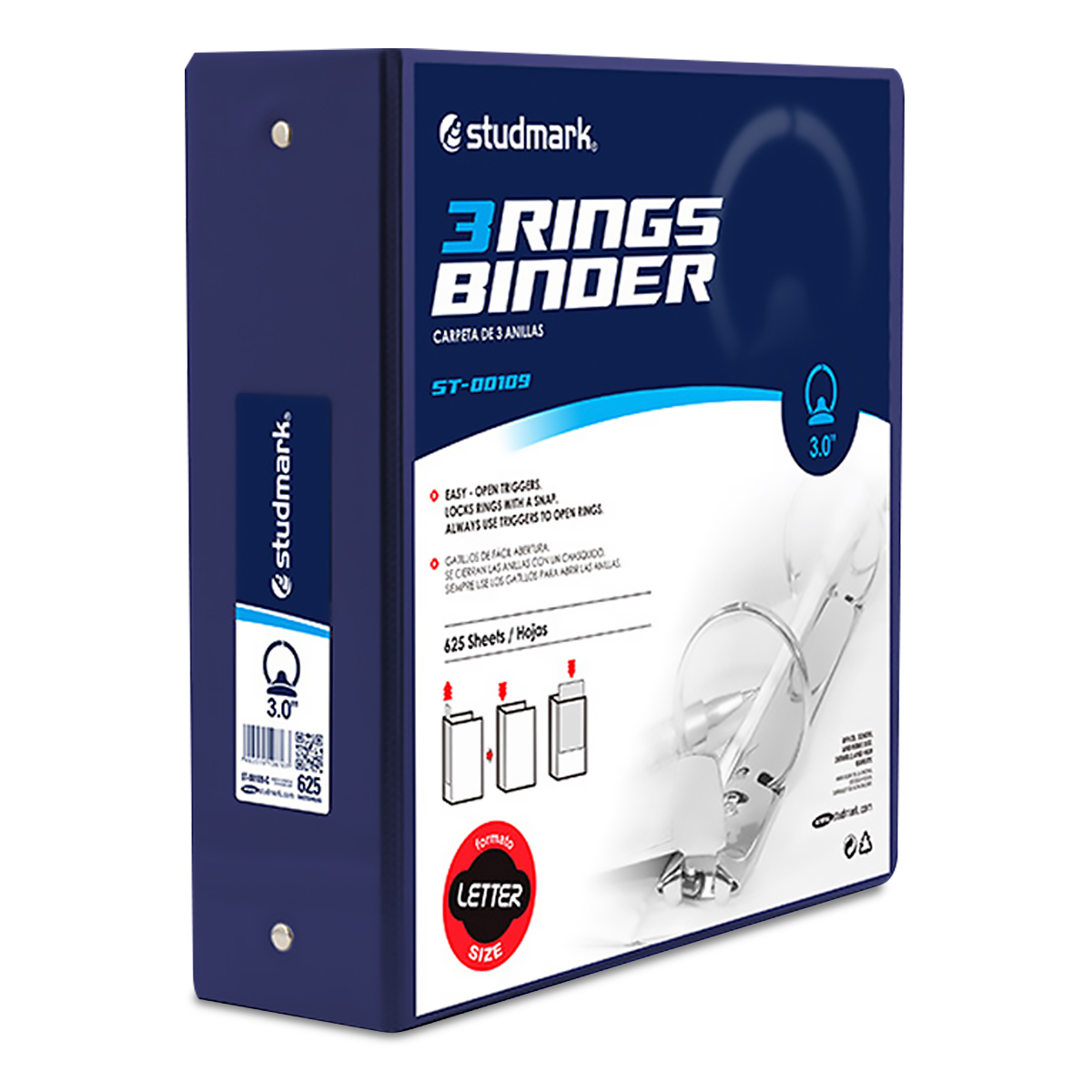 CARPETA 3 ANILLOS STUDMARK 3P