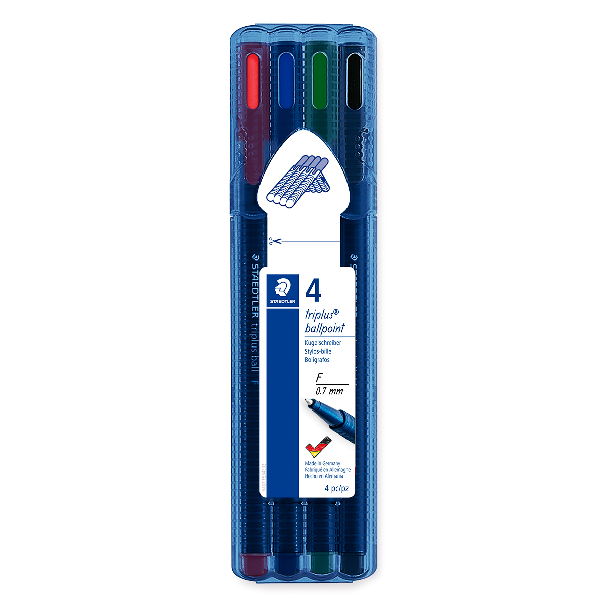 BOLIGRAFO TRIPLUS 0.7MM 4U