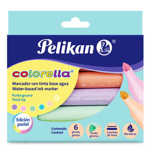 MARCADORES COLORELLA JUMBO PASTEL 6U MARCADORES COLORELLA JUMBO PASTEL 6U
