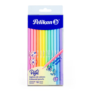 LAPICES DE COLOR PELIKAN PASTEL 12U