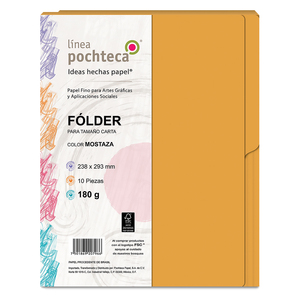 FOLDER CARTA POCHTECA MOSTAZA 10U FOLDER CARTA POCHTECA MOSTAZA 10U