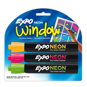 MARCADOR PARA VIDRIO EXPO 3U (COLORES NEON) MARCADOR PARA VIDRIO EXPO 3U (COLORES NEON)