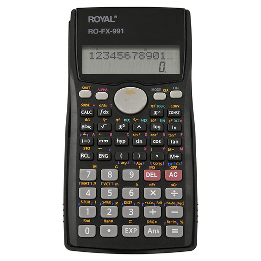 CALCULADORA ROYAL CONSUMER CIENTIFICA 52103T-M