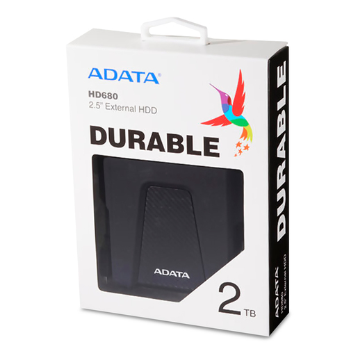 DISCO DURO ADATA 2 TB NEGRO ANTIGOLPE AHD680-2TU31-CB