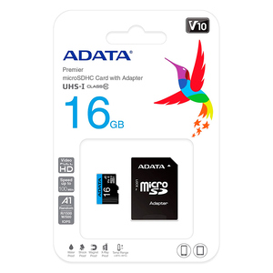 MEMORIA MICRO SD 16GB PREMIER C/ADAPATADOR ADATA MEMORIA MICRO SD 16GB PREMIER C/ADAPATADOR ADATA