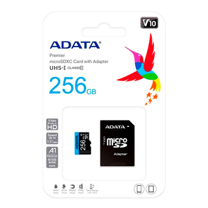 MEMORIA MICRO SD 256GB PREMIER C/ADAPATADOR ADATA MEMORIA MICRO SD 256GB PREMIER C/ADAPATADOR ADATA
