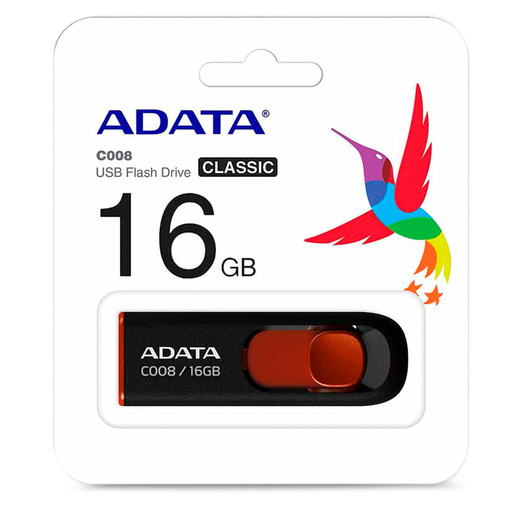 MEMORIA ADATA USB 16GB AC008-16G-RKD