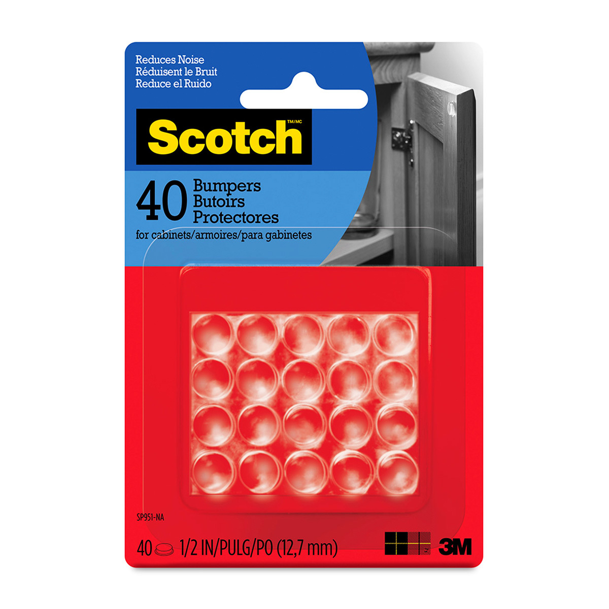 PROTECCION PARA SUPERFICES SCOTCH 40U (REDONDO, 1/2 , CLEAR)