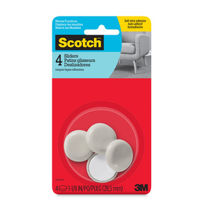 SCOTCH DESLIZADORES PARA MUEBLES, 4 UND