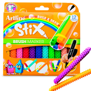 ESTUCHE MARCADOR ARTLINE STIX 12U (PUNTA PINCEL)