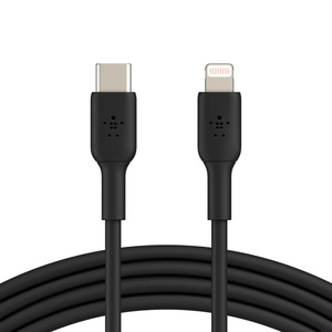 CABLE LIGHTNING BELKIN USB-C 1MT, NEGRO CABLE LIGHTNING BELKIN USB-C 1MT, NEGRO