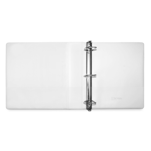 CARPETA 3 P. BLANCA KYMA (BRILLANTE, 2LOCK, ARILLO D, PANORÁMICA)