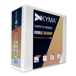 CARPETA 5 P. BLANCA KYMA (BRILLANTE, 2LOCK, ARILLO D, PANORÁMICA) CARPETA 5 P. BLANCA KYMA (BRILLANTE, 2LOCK, ARILLO D, PANORÁMICA)