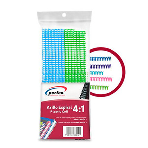 ESPIRAL 4:1 PLASTICO MULTICOLOR 12MM 22U ESPIRAL 4:1 PLASTICO MULTICOLOR 12MM 22U