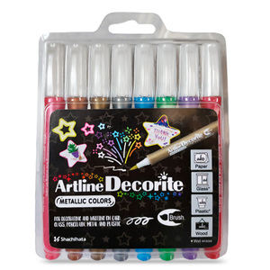 MARCADOR ARTLINE DECORITE BRUSH 8U MARCADOR ARTLINE DECORITE BRUSH 8U
