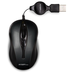 MOUSE ARGOMTECH ARGMS0008BK ÓPTICO RETRÁCTIL