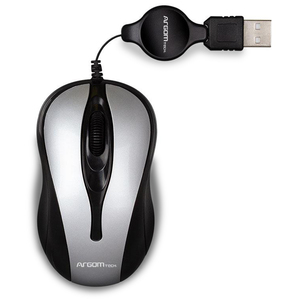 MOUSE ARGOMTECH ARGMS0008GR OPTICAL RETRACTIL