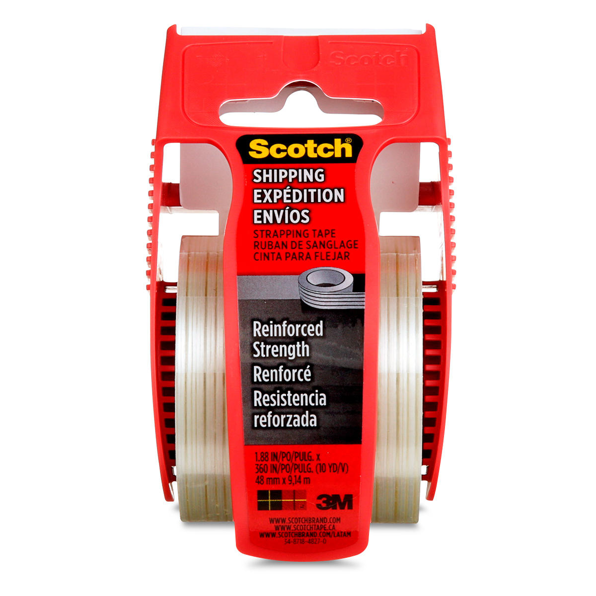 CINTA DE EMPAQUE REFORZADA SCOTCH 1U (REFORZADA ,48MM x 9MT)