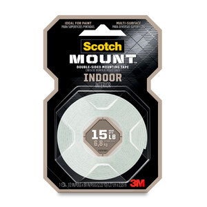 CINTA MONTAJE SCOTCH-MOUNT INTERIOR 1.27CM X 2M