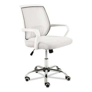 SILLA EJECUTIVA ESTRUCTURA BLANCA CON TELA NEGRO SILLA EJECUTIVA ESTRUCTURA BLANCA CON TELA NEGRO