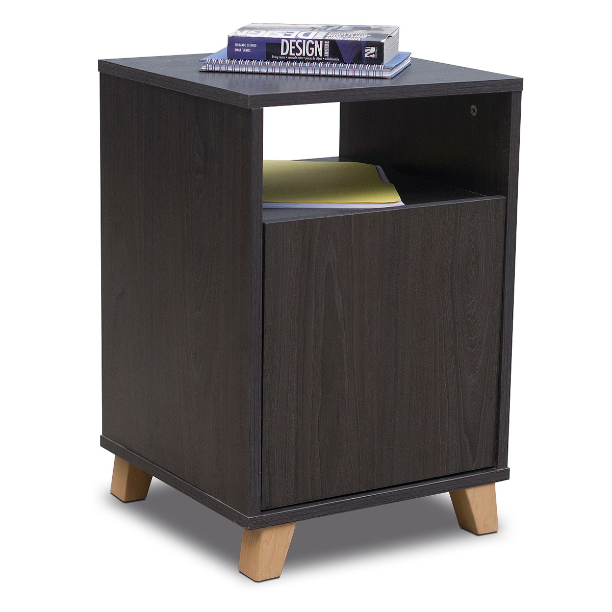 ARCHIVERO DE MELAMINA GRIS LINEA ESTUDIANTIL SKANOR